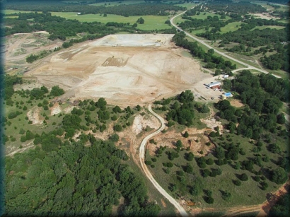 Frac sand mining site photo courtesy Save the Trinity Acuifer