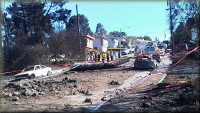 San Bruno, California pipeline explosion, September 9, 2010